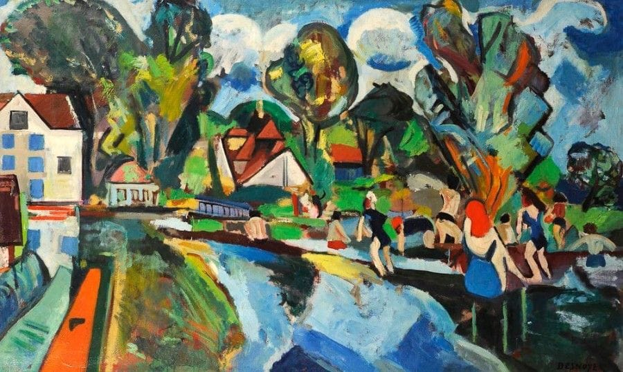 François DESNOYER (1894-1972)

Baigneurs à Montigny-sur-Loing
Huile sur toile.
Signée en bas à droite.
89 x 146 cm

L'?uvre figurera au Catalogue Raisonné actuellement en préparation.