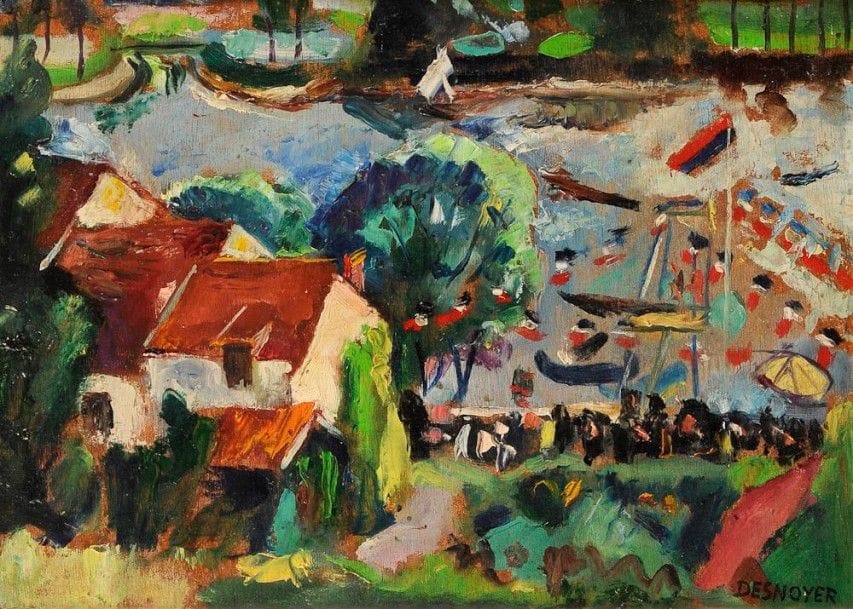 François DESNOYER (1894-1972)

Fête dans l'Oise
Huile sur panneau.
Signée en bas à droite.
24 x 32 cm

L'?uvre figurera au Catalogue Raisonné actuellement en préparation.