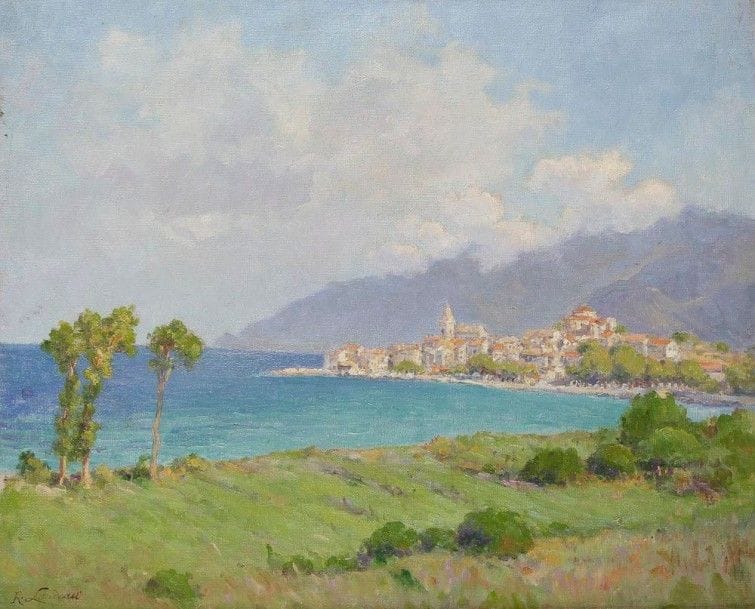 Remy E. LANDEAU (1859-1934)

Corse, vue de Saint-Florent
Huile sur toile.
Signée en bas à gauche.
38 x 46 cm