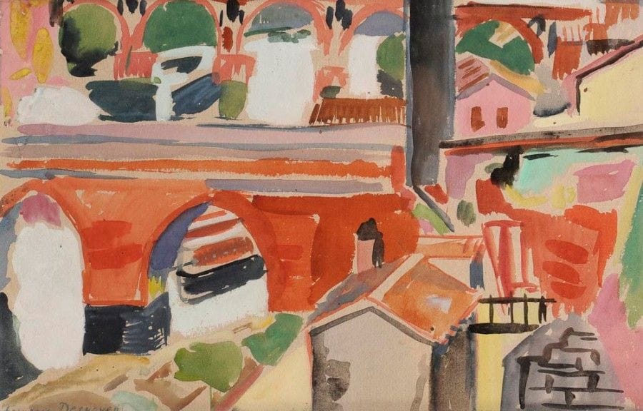 François DESNOYER (1894-1972)

Albi, le Pont
Aquarelle.
Signée en bas à gauche.
18 x 28 cm

L'?uvre figurera au Catalogue Raisonné actuellement en préparation.