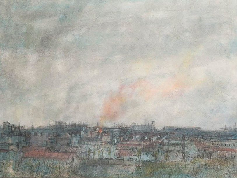 Bernard GANTNER (né en 1928)

Les Toits de Belfort, 1964
Dessin à l'encre et gouache.
Signé et daté en bas à droite.
40 x 53 cm