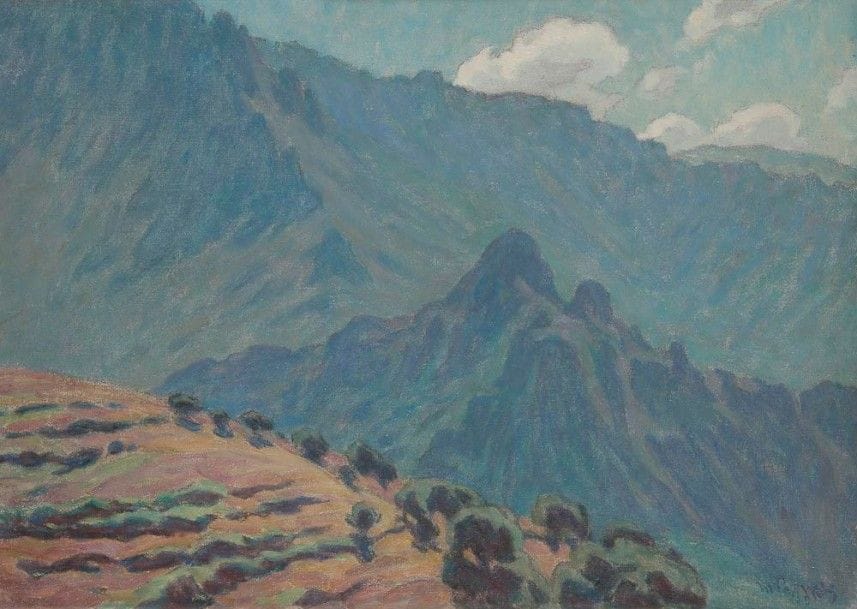 Marcel-Dominique POGGIOLI (1882-1969)

Montagne Corse
Huile sur toile.
Signée en bas à droite.
33 x 46 cm