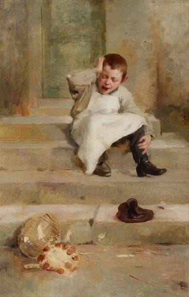 Jean-Jules-Henri Geoffroy dit GEO (1853-1924)

Le Petit pâtissier
Huile sur toile.
Non signée.
(Restaurations).
80 x 54 cm