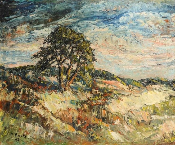 PIERRE BACH (1906-1971)

Paysage de Corse, 1948
Huile sur toile.
Signée et datée en bas à gauche.
50 x 61 cm