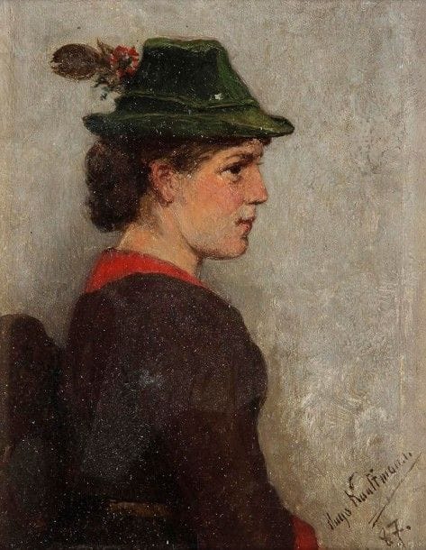 Hugo KAUFMANN (1868-1919)

Jeune tyrolienne, 1887
Huile sur panneau.
Signée et datée en bas à droite.
11.5 x 9 cm