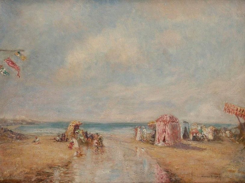 Richard RANFT (1862-1931)

Plage en Normandie
Huile sur toile.
Signée en bas à droite.
46 x 61 cm