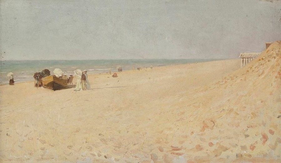 SILAS-BROUX (1867-1957)

Belgique, La Panne les Bains
Huile sur toile.
Annotée au dos sur la châssis.
22.5 x 37.5 cm