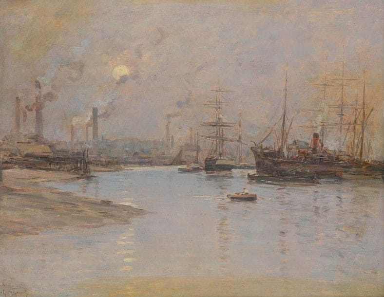 Fernand LEGOUT-GERARD (1856-1924)

Le Port de Rodchester
Huile sur panneau.
Signée et située en bas à gauche.
38 x 46 cm