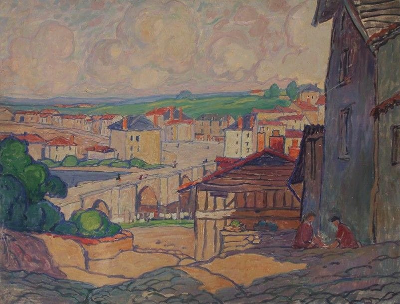 Léon JOUHAUD (1874-1950)

Limoges, le Pont Saint-étienne
Huile sur toile.
Non signée.
108 x 140 cm