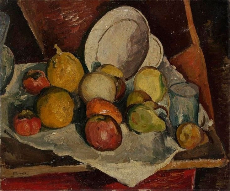 Pierre-Francis DAURA (1896-1976)

Nature morte aux fruits
Huile sur toile.
Signée en bas à gauche.
Signée au dos.
46 x 55 cm
Provenance: 
Mention d'une ancienne collection B.d.D au dos.