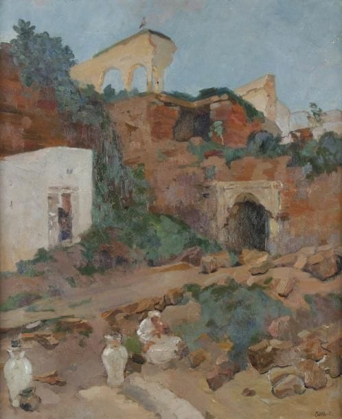 Élie-Anatole PAVIL (1873-1944)

Rabat, femme à Oudayas
Huile sur toile.
Signée par la fille de l'artiste en bas à droite.
73 x 60 cm