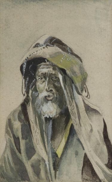 J. NOULEZ (XIXe-XXe siècle)

Oriental, 1912
Aquarelle.
Signée et datée en bas à droite.
14 x 8.5 cm