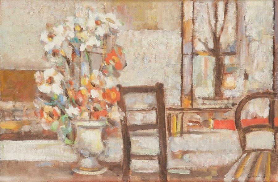 Abdelkader GUERMAZ [algérien] (1919-1996)

Nature morte
Huile sur toile.
Signée en bas à droite.
27 x 41 cm
