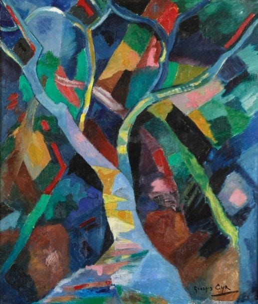Georges Albert CYR (1880-1964)

Le Cèdre, 1960
Huile sur panneau.
Signée en bas à droite.
Signée et datée au dos.
70 x 60 cm

Provenance: 
Collection de Madame F., Paris.
