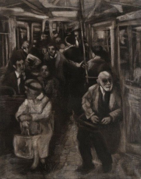 Farid AOUAD [libanais] (1924-1982)

Dans le métro
Huile sur toile.
Signée en bas à droite.
92 x 73 cm
