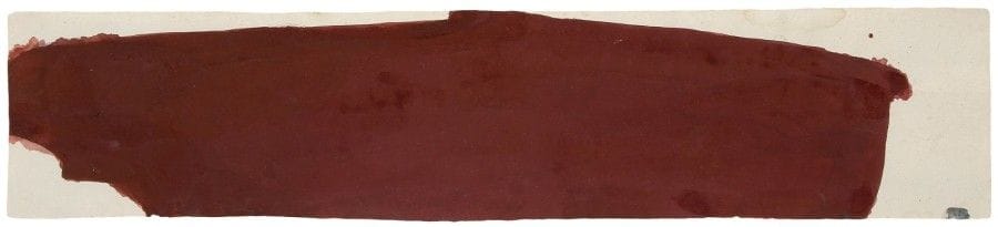 Suzan FRECON [américaine] (née en 1941)

Terre rouge, 1999
Aquarelle sur papier indien.
Signée au dos.
14 x 65 cm

Provenance: 
- Galerie Philippe Casani, Paris.
- Collection Georges Coppel, Paris.

