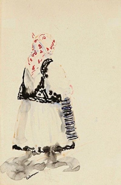 Jean-Emile LABOUREUR (1877-1943)

 Paysanne à Smyrne. Vers 1910. Aquarelle sur vélin. 142 x 222. Signée en bas à gauche. Cadre.