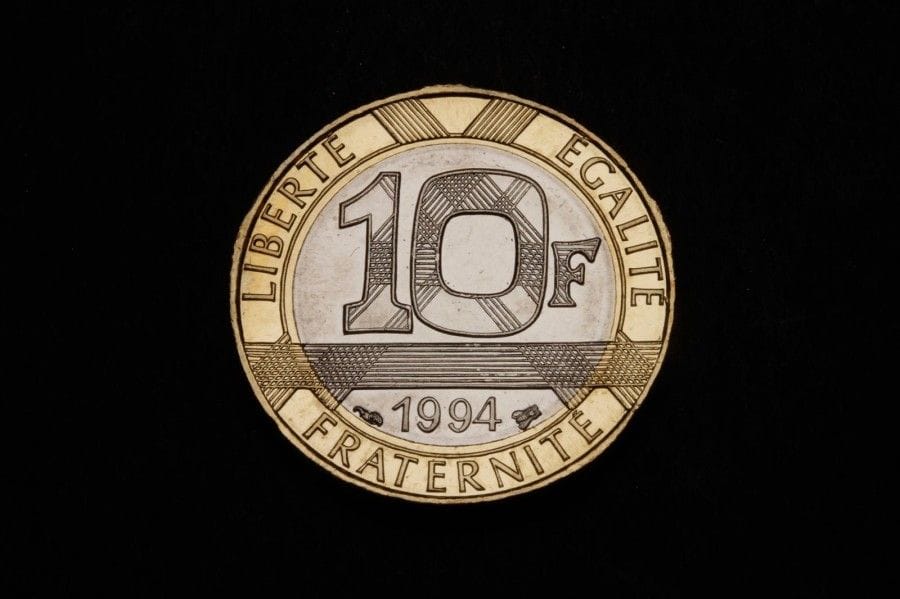1 Lot de 30 pièces de 10 F Génie de Bastille 1994, BU. Etat neuf.