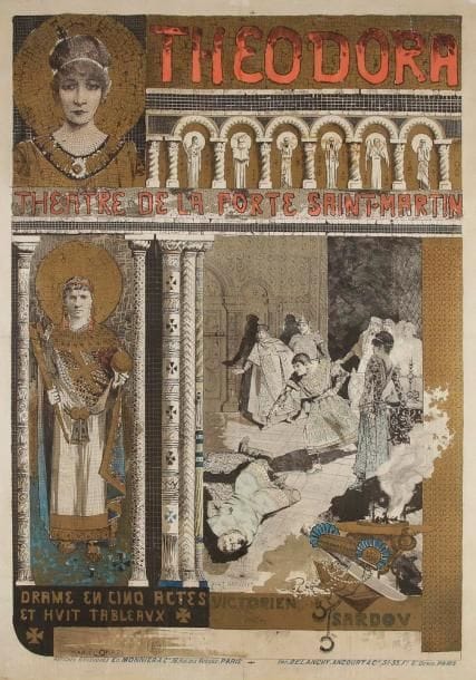 Manuel ORAZI (1860-1934)

Théodora, théâtre de la Porte Saint-Martin
Affiche entoilée.
Signée en bas à gauche.
(Manques).
124 x 88 cm