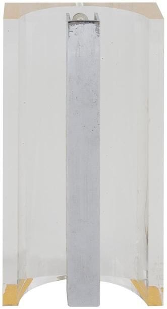 ANNÉES 1970

Grande lampe en altuglas et métal chromé. H.40 cm