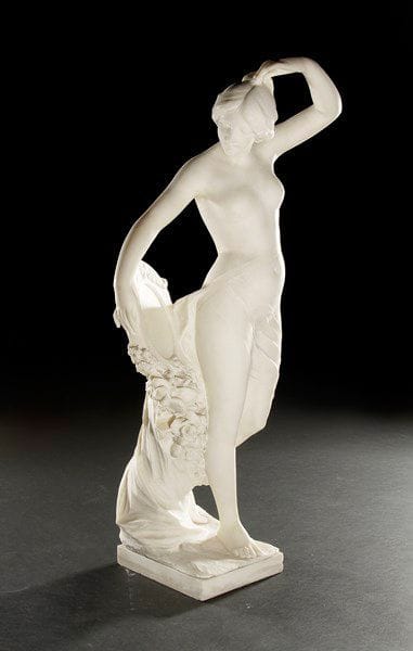 École FRANÇAISE de la fin du XIXe siècle

Femme au miroir
Scupture en marbre blanc.
H.: 75 cm