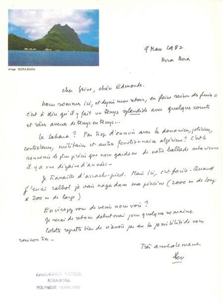 LITTERATURE. 18 Lettres ou cartes, la plupart L.A.S., 1964-1989
Lettres à des libraires pour des commandes de livres, par Louis Althusser, François Billetdoux, Claude Bourdet, Jean Delaborde, Dr Claudie Fayein, Julien Gracq, Roger Judrin, Gabriel Matzneff, André Piettre, Jean Raspail (2), Pierre Thoreux, Michel Tournier (2), Paul-Émile Victor (2), Philippe de Wailly, Alexandre Wassilieff