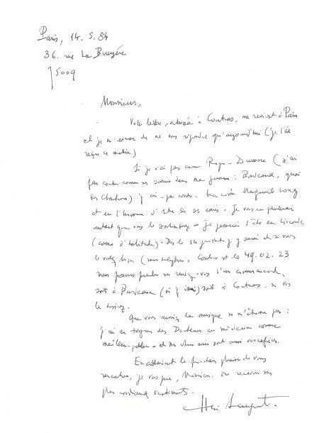 DIVERS. 10 Lettres ou pièces, la plupart L.A.S. d'artistes
Julia Bartet (carte de visite), Léon Bonnat (à Mme Félix-Lucas), Louis Gallet (1896, à Henri Büsser), comte d'Haussonville (1901, à M. de Fréchencourt), Ernest Hébert (1895, à H. Büsser), Mathilde Marchesi (1895, à Mme Foulon de Vaulx), cardinal Mariano Rampolla (1895, à Léonel de la Tourrasse), Henri Sauguet (1984, à propos de Roger-Ducasse), Sylvie Vartan (photo dédicacée), Maurice Vaucaire (sur un projet de livret). Plus 2 circulaires en fac-simile du comte de Chambord