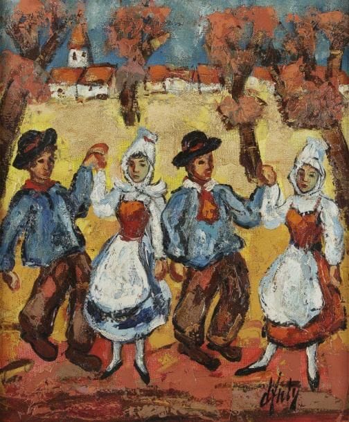 Henri d'ANTY (1910-1998)

La Danse
Huile sur toile.
Signée en bas à droite.
55x46 cm