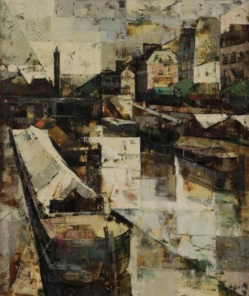 Olivier FOSS (1920-2002)

Colonne de Juillet
Huile sur toile.
Signée en bas à droite.
Titrée au dos sur une étiquette.
55x46 cm