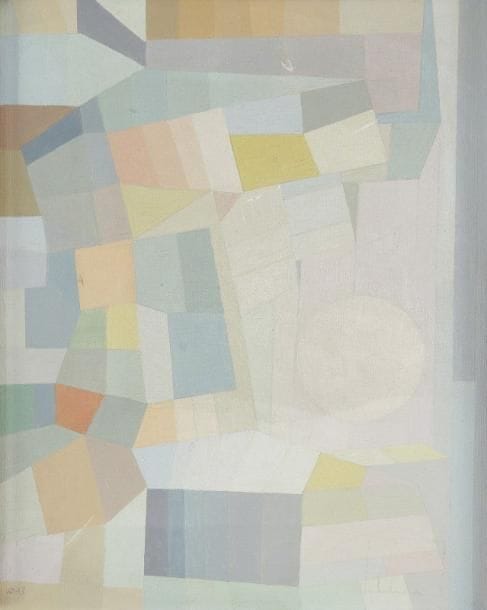 Michiel GLOECKNER [américain] (1915-1989)

A city I knew, 1962
Huile sur toile.
Monogrammée en bas à droite.
Signée, datée et titrée au dos sur le châssis.
23x29 cm