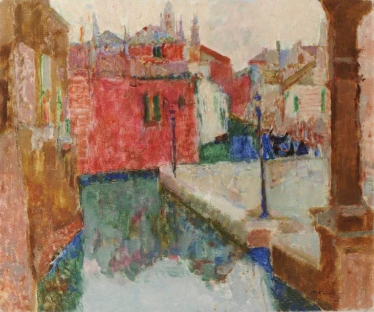 Masaaki KUWAHARA (né en 1927)

Venise, Canal et arcades
Huile sur toile.
Signée en bas à droite.
54x65 cm