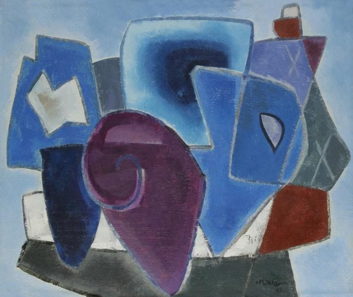 Francis MONTANIER (1895-1974)

Le Coquillage, 1962
Huile sur panneau.
Signée et datée en bas à droite.
Signée au pochoir et titrée au dos.
50x61 cm