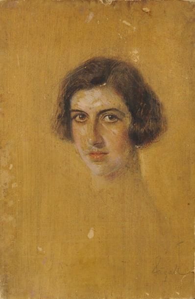 Nina NEGRI (1909-1981)

Émergence, 1934
Huile sur carton.
Non signée.
Au dos: portrait de Nina Negri par Sigall.
(Petits accidents et manques).
53x35 cm