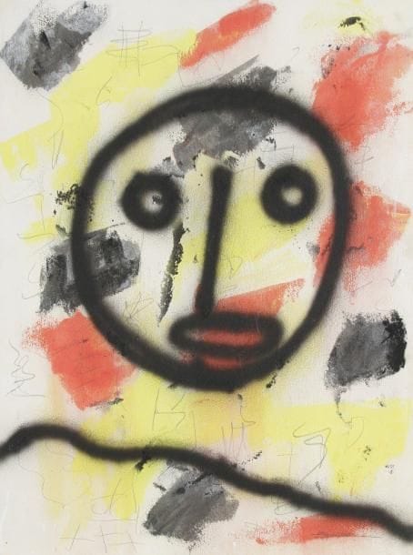 GERARD ZLOTYKAMIEN (NE EN 1940)

Tête d'effroi
Technique mixte sur papier.
Cachet de la Galerie Charleu y Chevalier.
75x56 cm