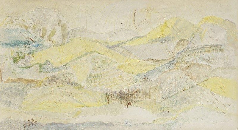 Anita de CARO (1909-1998)

Paysage sous la pluie
Technique mixte sur carton.
Signée en bas à gauche.
38x69 cm
