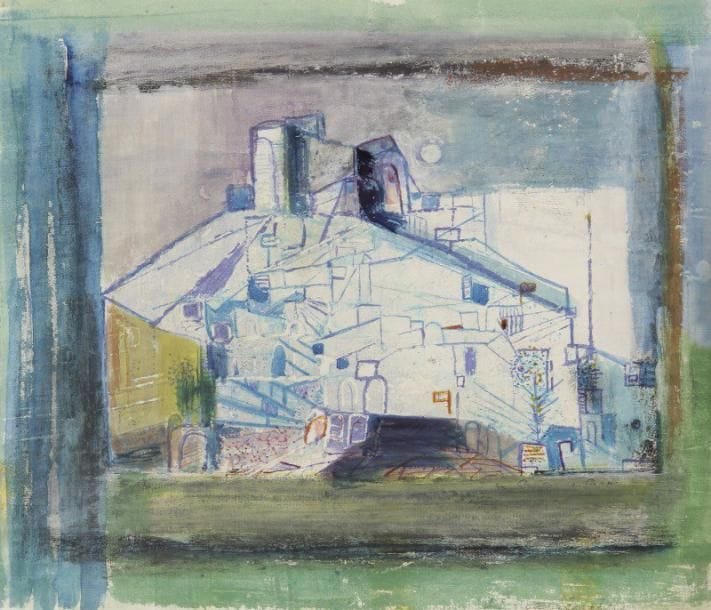 Anita de CARO (1909-1998)

De ma fenêtre, 1954
Aquarelle.
Signée en bas à droite.
Datée et titrée au dos.
24x28 cm