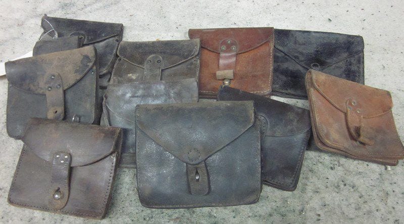 Lot de 10 cartouchières françaises 1ère GM (dont 1888 et dérivés)