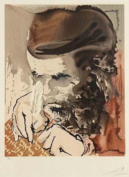 Salvador DALI (1904-1989)

Orah, Horah (Lumière, joie). Pl. de la suite Aliyah. 1968. Lithographie. 395 x 510. Michler et Löpsinger 1215. Impression en couleurs. Belle épreuve sur vélin crème, numérotée et revêtue d'une signature au crayon. Traces d'oxydation. Marges. Tirage à 250 épreuves. Cadre.