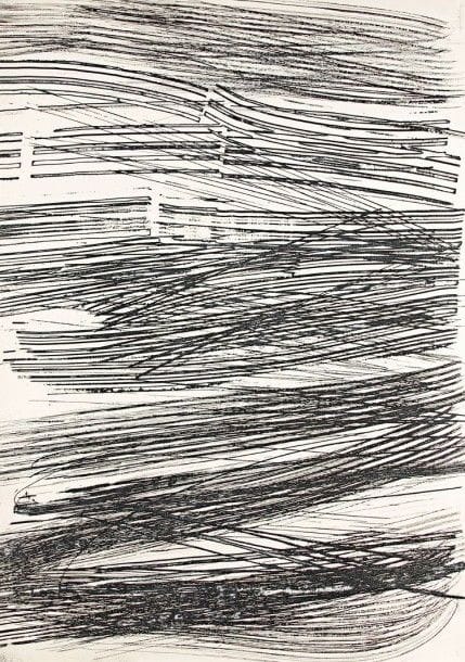 Hans HARTUNG (1904-1989)

G 1970-21. 1970. Eau-forte. [1050 x 745]. Mason 303. Très belle épreuve tirée pleines marges sur vélin, justifiée « HC » et signée au crayon. Tirage définitif à 40 épreuves.