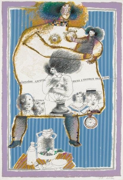 Théo TOBIASSE (1927-1993)

Histoire gravée dans l'écorse des vies
Lithographie.
Signée et numérotée sur CXXXV.

106 x 72.5 cm