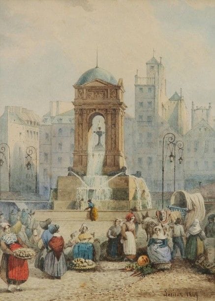 LESIEUR (XXe siècle)

La Fontaine des Innocents, 1849
Aquarelle.
Signée et datée en bas à droite.

20 x 15 cm