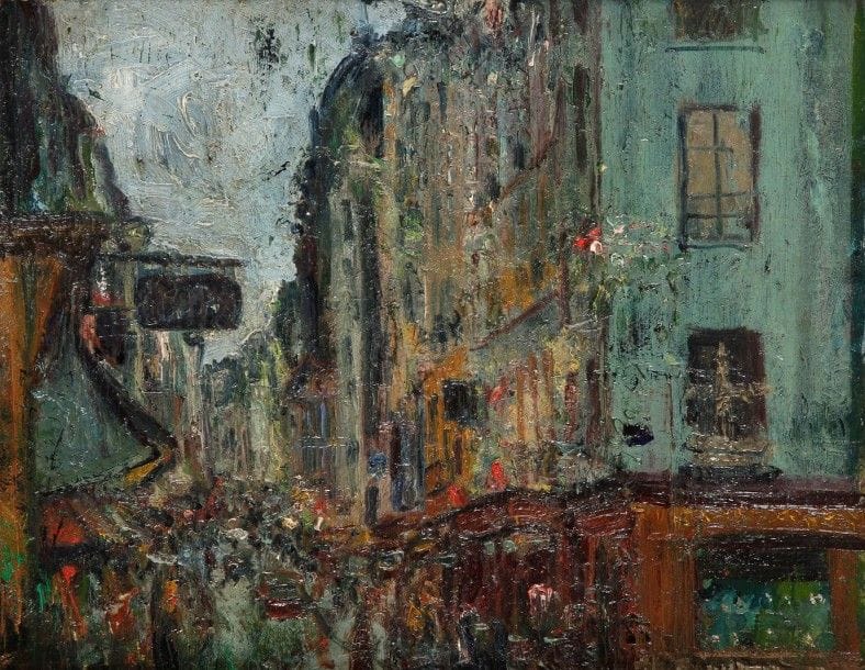 Jules Oscar MAES (1881-1967)

Rue le soir
Huile sur panneau.
Signée en bas à droite.

27 x 35 cm