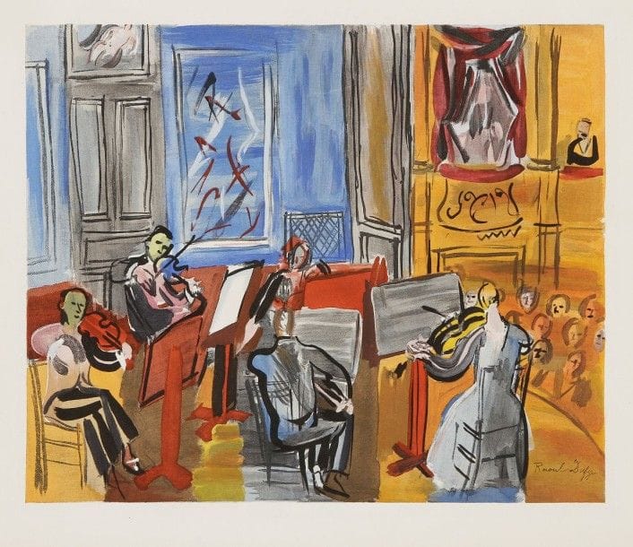 Raoul DUFY (1877-1953)

Le Concert
Lithographie.
Signée dans la planche.
38 x 46 cm