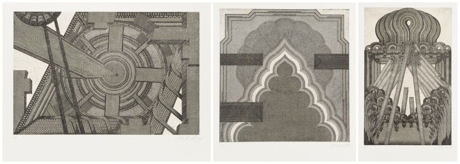 Johannes GACHNANG (1939-2005)

Die Neue Historische Architektur, 1970
Eaux-fortes.
Ouvrage complet dans son emboîtage comprenant 14 planches toutes signées et numérotées sur 60.

50 x 70 cm