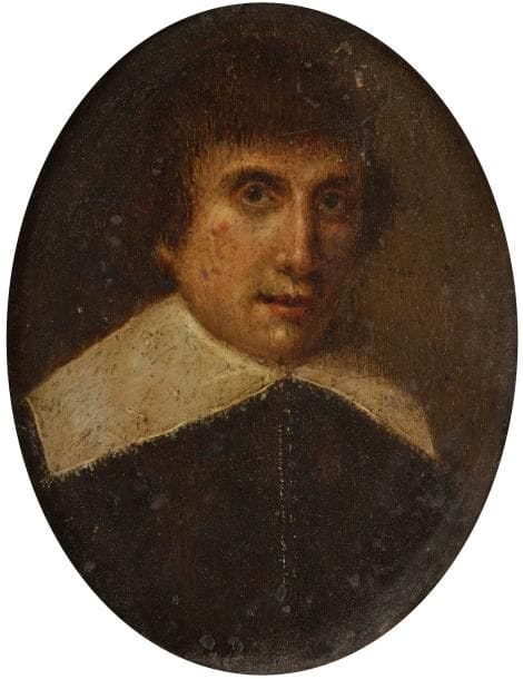 École Flamande du XVIIe siècle

Portrait d'un jeune homme à la collerette
Cuivre ovale.
10,5 x 8,5 cm