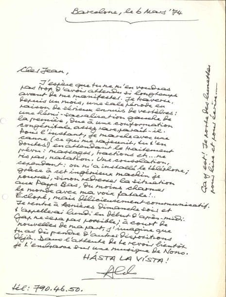 MUSIQUE. 33 lettres (L.A.S. ou L.S.) adressées à Jean Darnel.
 Louis Auriacombe, Pierre Barbizet, Jacques Bourgeois (2), Aldo Ciccolini (4, belles et amusantes), Georges Cziffra, Philippe Entremont, Jean Françaix, Bernard Gavoty (6), Michel Glotz, Marcel Landowski, Walter Legge (8), Bruno Pasquier, Jean-Louis Petit, Maurice Thiriet, Elisabeth Schwarzkopf (3, plus 7 photos).
