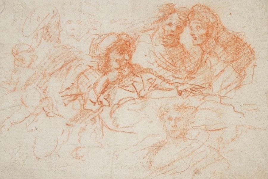 École FRANÇAISE du XIXe
Étude de personnages
Sanguine.
15 x 22,5 cm