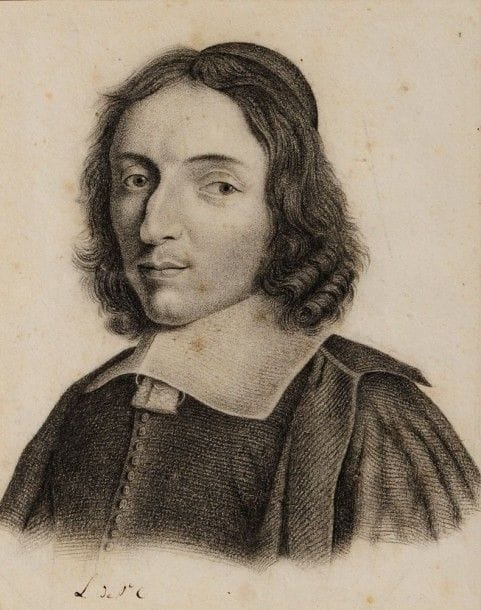École Française du XIXe siècle
Portrait d'un homme du XVIIe
Crayon noir. 
Monogrammé en bas « L2VL ».
13 x 10 cm