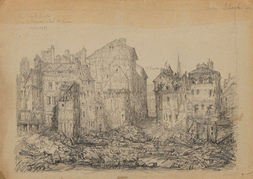 École Française du XIXe siècle

Vue de la rue du Docteur-Blanche
Crayon noir sur papier bleu.
Signé en bas à gauche « JOSSE ».
Situé en haut.
31,5 x 45 cm