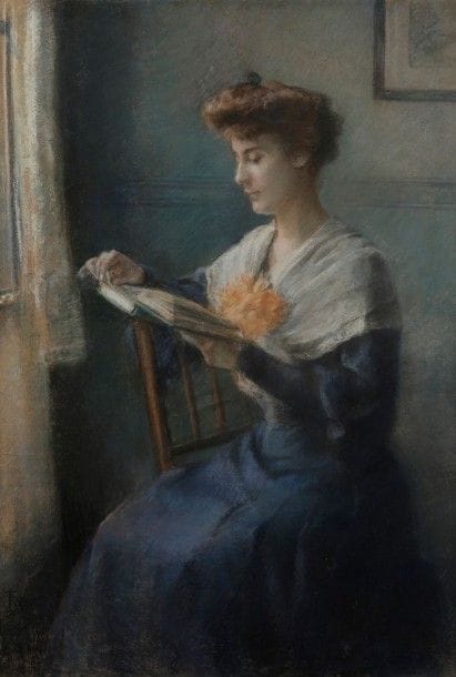 A. FAGE (XIX-XXe siècles)

Femme à la lecture
Pastel sur papier contrecollé sur toile.
Signé en bas à gauche.
130 x 97 cm